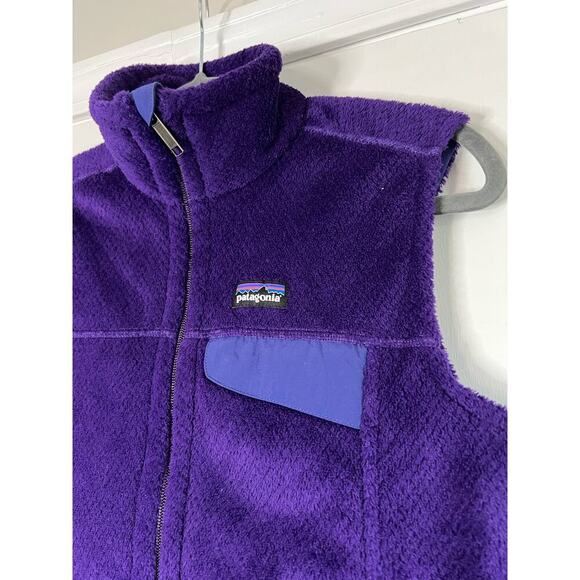 Patagonia Purple Soft Re-Tool Zipup Vest Sz S - Picture 2 of 6